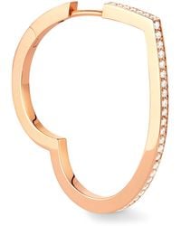 Repossi - And Diamond Antifer Single Hoop Earring - Lyst