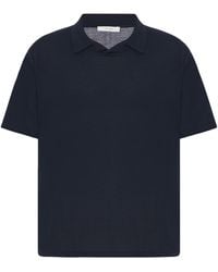 The Row - Mauro Compact Wool Polo Shirt - Lyst