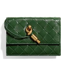 Bottega Veneta - Nappa Leather Andiamo Zipped Card Holder - Lyst