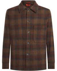 Barena - Wool Check Cedrone Overshirt - Lyst