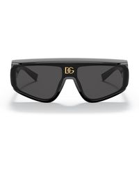 Dolce & Gabbana - Nylon Rectangle Sunglasses - Lyst