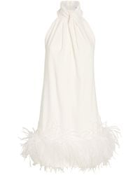 16Arlington - Feather-trim Cynthia Mini Dress - Lyst