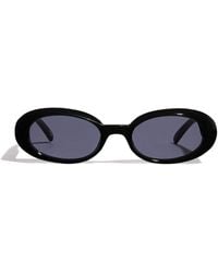 Le Specs - Oval Work It Sunglasses - Lyst