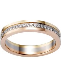 Cartier - Rose, And Diamond Vendôme Louis Wedding Band - Lyst