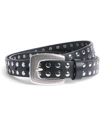 MOLEBO - Leather Studded Western Belt - Lyst