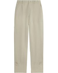 dunhill - Cotton Micro-Herringbone Single-Pleat Tapered Chinos - Lyst