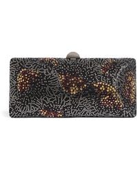 Rodo - Suede-Effect Embellished Clutch Bag - Lyst