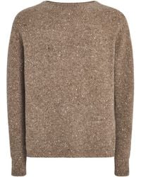 AURALEE - Wool Tweed Sweater - Lyst