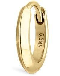 Maria Tash - Faceted Metal Vertex Single Hoop Earring - Lyst