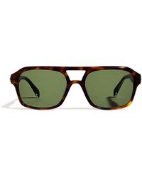 Maje - Acetate Square Aviator Sunglasses - Lyst