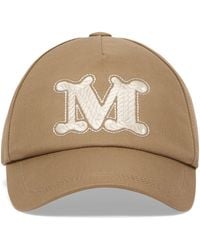 Max Mara - Cotton Monogram Cap - Lyst