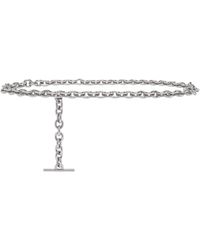 McQueen - T-Bar Chain Belt - Lyst
