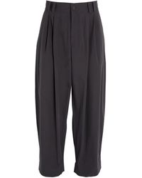 Studio Nicholson - Cotton Pleated Wide-leg Trousers - Lyst