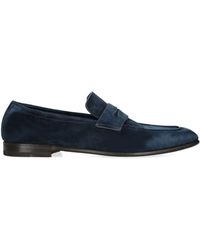 ZEGNA - Suede L'asola Loafers - Lyst