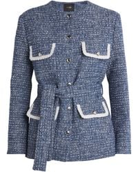 Maje - Cotton-Blend Tweed Jacket - Lyst