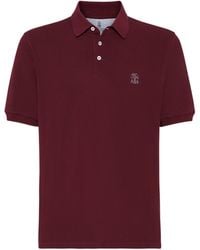 Brunello Cucinelli - Cotton Logo Polo Shirt - Lyst