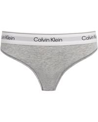 Calvin Klein - Cotton-Blend Icon Thong - Lyst