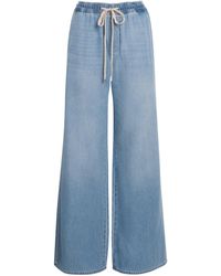 7 For All Mankind - Pull On Wide-Leg Jeans - Lyst