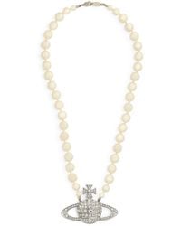 Vivienne Westwood - Pearl Bas Relief Necklace - Lyst