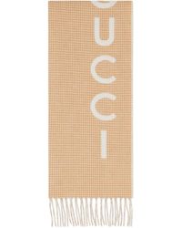 Gucci - Wool-cashmere Logo Scarf - Lyst