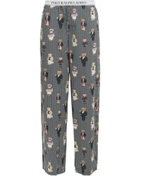 Polo Ralph Lauren - Cotton Polo Bear Logo Pyjama Trousers - Lyst
