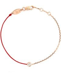 RedLine - Rose And Diamond Pure Half-Chain Bracelet - Lyst