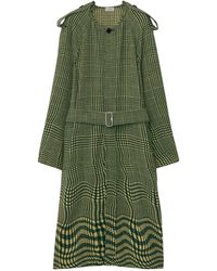 Burberry - Wool Warped Houndstooth Coat - Lyst