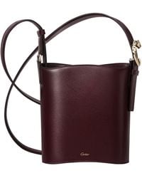 Cartier - Mini Leather Panthère C De Bucket Bag - Lyst
