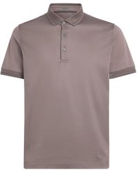 Corneliani - Cotton Jersey Polo Shirt - Lyst