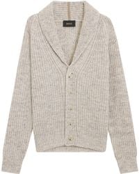 BOSS - Cashmere-Wool Shawl-Lapel Cardigan - Lyst