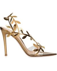 Gianvito Rossi - Embellished Flavia Sandals 105 - Lyst