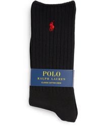 Polo Ralph Lauren - Cotton-Blend Classic Crew Socks - Lyst