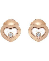 Chopard - And Diamond Happy Diamonds Icons Earrings - Lyst