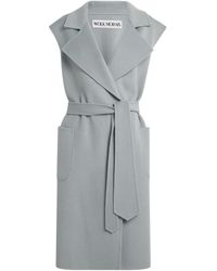 Wolk Morais - Cashmere Sleeveless On Set Wrap Coat - Lyst