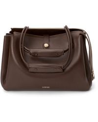 Loewe - Large Grained Leather Madrid Shoulder Bag - Lyst