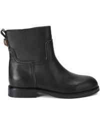 Kurt Geiger - Leather Sloane Ankle Boots - Lyst