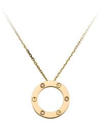 Cartier - And Diamond Love Necklace - Lyst