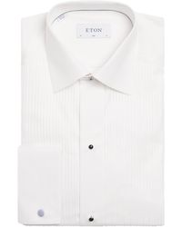 Eton - Pleated Cotton Shirt - Lyst