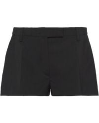 Prada - Mohair-blend Shorts - Lyst