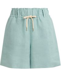 Eleventy - Linen Drawstring Shorts - Lyst