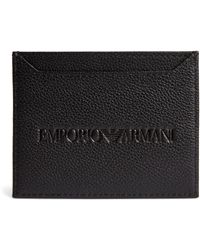 Emporio Armani - Leather Logo Card Holder - Lyst