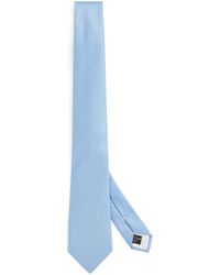 Emporio Armani - Silk Geometric Jacquard Tie - Lyst