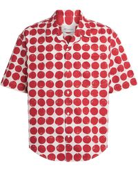 Ami Paris - Polka-Dot Boxy Short-Sleeve Shirt - Lyst