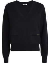 Sandro - Wool V-Neck Sweater - Lyst