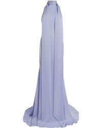 Alex Perry - Satin Crepe Scarf Gown - Lyst