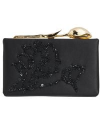 Erdem - Embellished Bloom Clutch Bag - Lyst