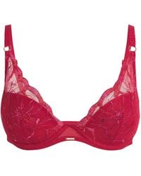 Chantelle - Fleurs Plunge T-Shirt Bra - Lyst