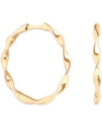Astrid & Miyu - Large Twist Hoop Earrings - Lyst