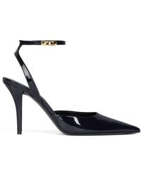 Balmain - Patent Leather Strappy Pumps 95 - Lyst