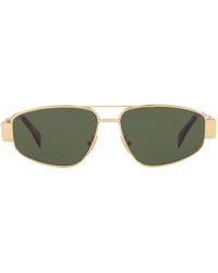 Celine - Metal Triomphe Pilot Sunglasses - Lyst